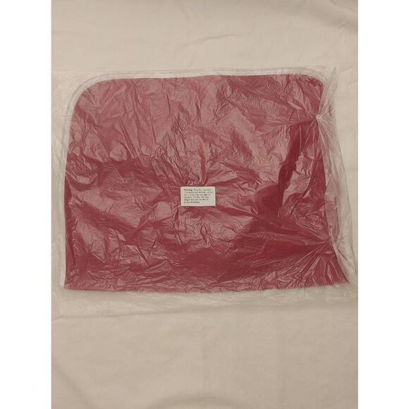 H.R. Cotton USA Unisex Red Terry Adult Bib - Picture 2 of 5